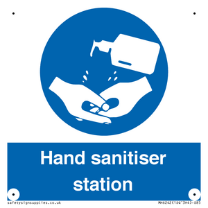Hand sanitiser station